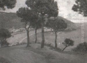 Paisaje Costero Con Veleros