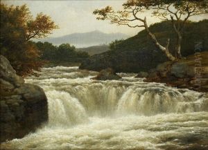 Near Betws-y-coed, North Wales, A Pair by Edmund Gill