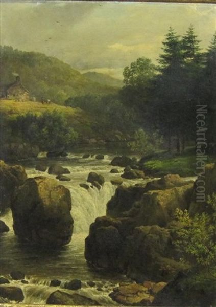 View Towards A Waterfall - view 1