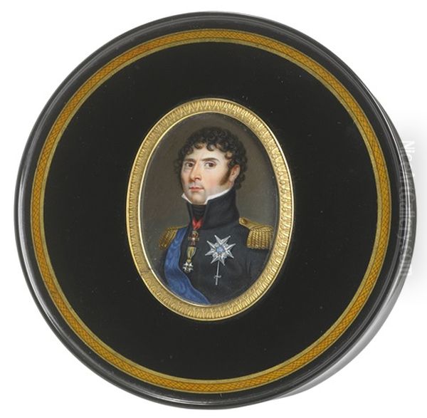 Portratt Av Kronprins Karl Johan Sedermera Kung Karl Xiv Johan (1763-1844) (after Francois Gerards) - view 1