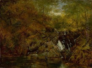 Mountain Stream by Christian Friedrich Gille