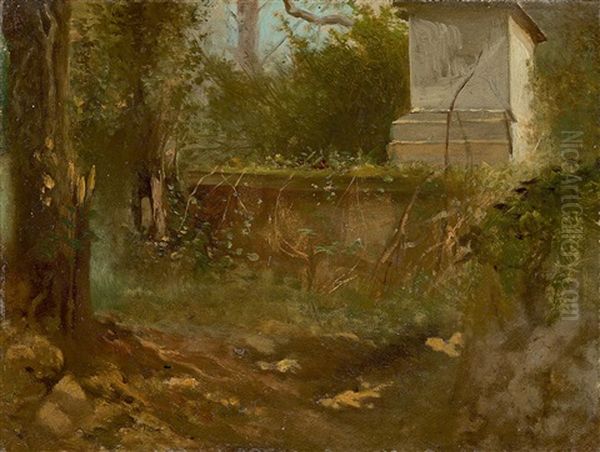 "am Johannisfriedhof In Dresden" (study) - view 1