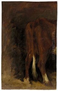 Hind Portion Of A Cow by Christian Friedrich Gille