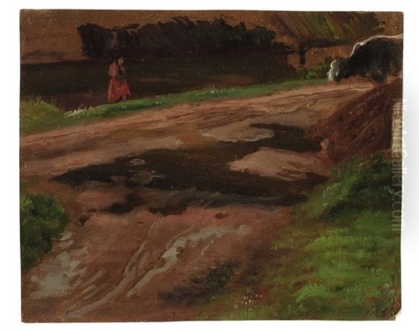 Landstrase Mit Bauerin - view 1