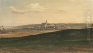Weite Landschaft Mit Einem Dorf by Christian Friedrich Gille
