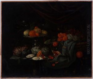 Nature Morte Aux Fruits Et Aux Huitres