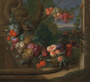 A Still Life Of Fruit by Jan Pauwel Gillemans The Elder
