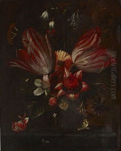 Bouquet De Fleurs Sur Un Entablement by Jan Pauwel Gillemans The Elder
