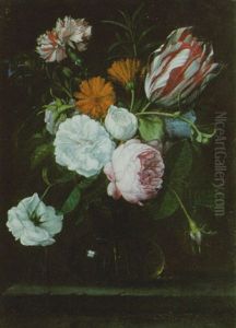 Blumen In Einer Glasvase
