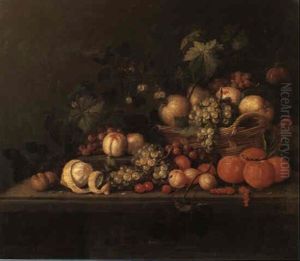 Still Life Of Assorted Fruit by Jan Pauwel Gillemans The Elder