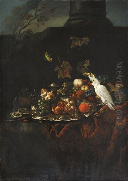 Still Life With Parrot And Fruit - view 1