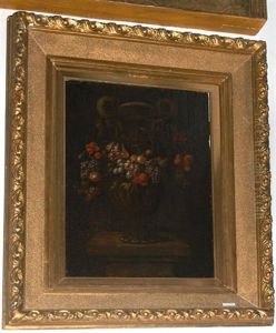 Vase Mit Obstgirlande