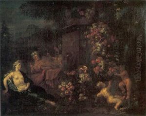 Vertumne Et Pomone by Jan Pauwel Gillemans the Younger