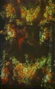 Guirlande De Fleurs Et De Fruits by Jan Pauwel Gillemans the Younger