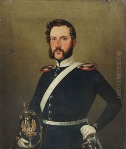 Portrait Eines Offiziers by Jozef Edward August Gillern