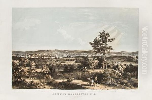 A View Of Manchester N.h. Composed From Sketches Taken Near Rock Raymond. - view 1