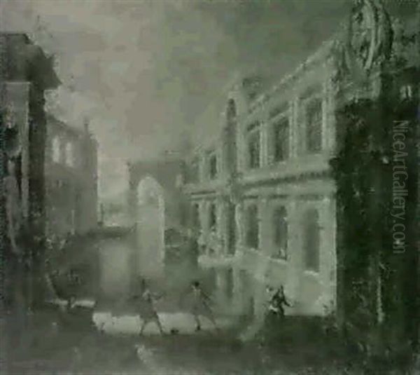 Scene De Duel Dans Un Decor Architectural - view 1