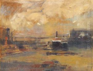 Quais De Seine by Eugene Louis Gillot