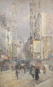 Rue De Paris by Eugene Louis Gillot