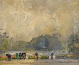 Le Bois De Boulogne by Eugene Louis Gillot