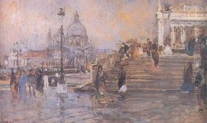 La Salute A Venise by Eugene Louis Gillot