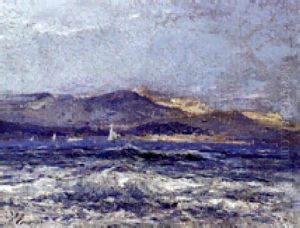 La Baie Des Anges, Alpes Maritimes by Eugene Louis Gillot