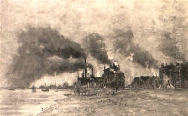 Usines Et Rue Animee - view 1