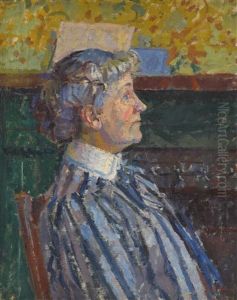 The Striped Blouse (portrait Of Irene Battiscombe, The Artist's Sister)