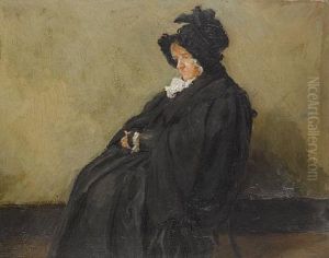 Portrait Of Amelia Christiana Gilman, The Artist's Grandmother by Harold Gilman