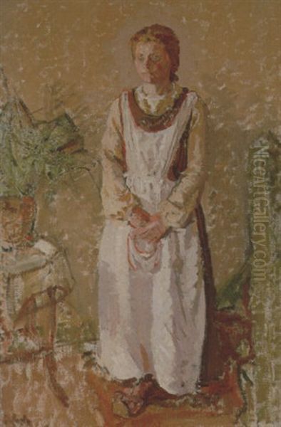 Portrait Of A Young French Peasant Girl - view 1