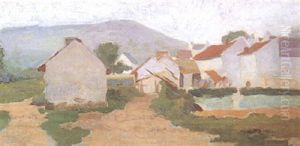 Farm-buildings by Harold Gilman