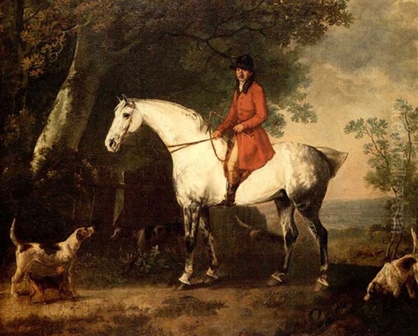 Master Of The Hounds On A Grey Hunter - view 1