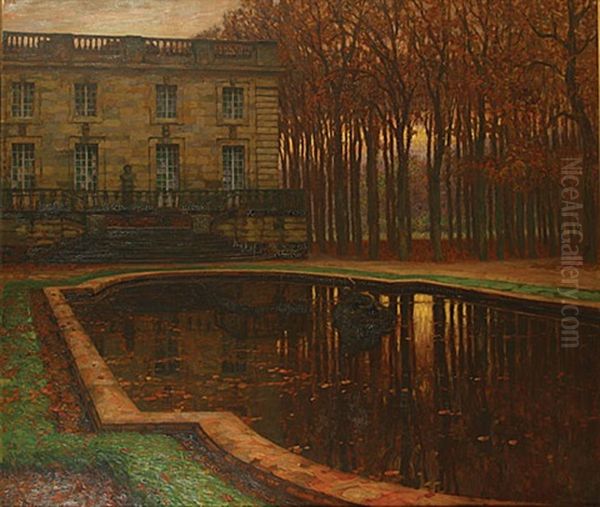 Bassin Du Petit Trianon En Automne - view 1
