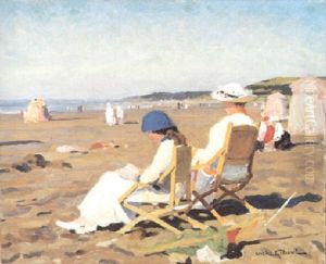 Vrouwen Op Het Strand In Bretagne