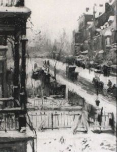 Winter In De Stad by Victor Olivier Gilsoul