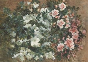 Les Roses Tremieres by Ketty Gilsoul-Hoppe