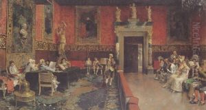 The Violin Audition by Luis Gimenez y Aranda