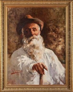 Homme A La Canne by Francisco Gimeno Arasa