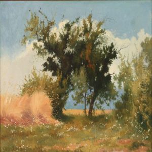 Summer Day On A Field by Auguste Bachelin