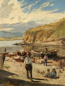 Figures Along The Shore by Francisco Gimeno Arasa