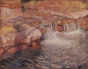 Paisaje Con Rio by Francisco Gimeno Arasa