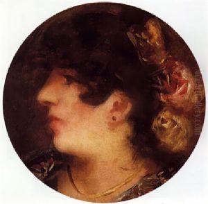 Dama Con Peineta Y Flores En El Pelo
