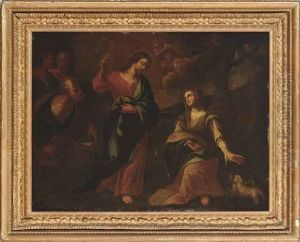 Christ Healing The Daughter Of The Woman Of Canaan by Giacinto Gimignani