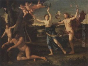 Apollo And Daphne by Giacinto Gimignani