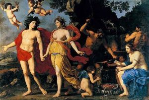 Sine Baccho Et Cerere Friget Venus by Giacinto Gimignani