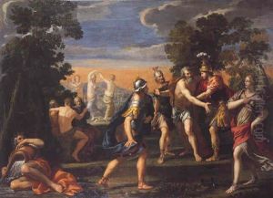 Enee Et Les Troyens Faisant Alliance Avec Le Roi Evandre