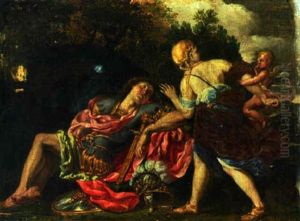 Tancred And Ermenia by Ludovico Gimignani