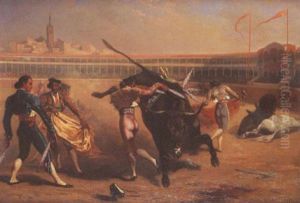 Bull Fighters by Louis Eugene Ginain