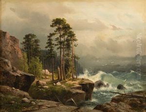 Stormy Seas by Aleksandr Vasil'evich Gine
