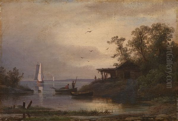 Fishermen In The Harbour - view 1